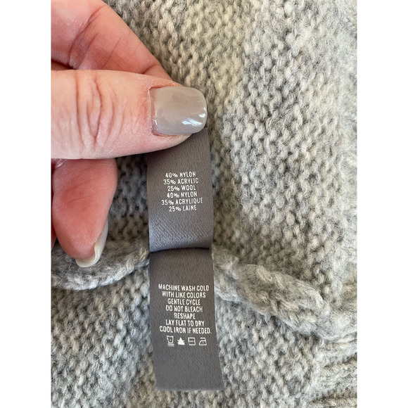 Aerie womens grey open front long cardigan size L/XL - Picture 6 of 8